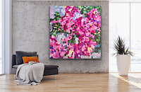 Image 4 - Bougainvillea IV, 47.5 x 48, Giclee on canvas